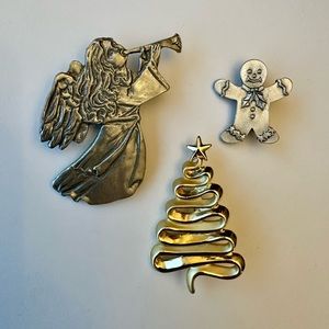 Assorted Christmas Brooches